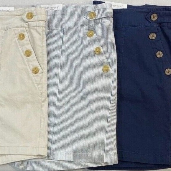 Westbound Pants - Westbound Shorts Westbound Marina High Rise Striped Short